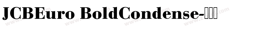 JCBEuro BoldCondense字体转换